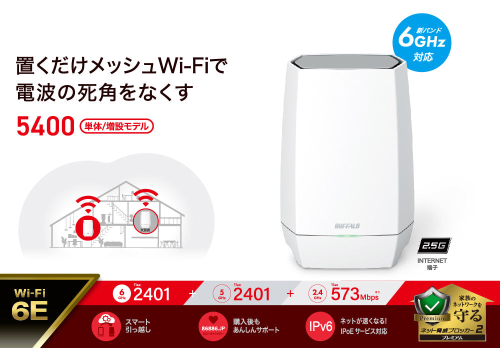 《整備済・再生品》WNR-5400XE6P(保証1年)